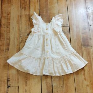 Rachel Ashwell Dress 2T Pale Pink Spring Dress Cotton Lined Eyelet Easter New